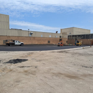 Paving services industrial parking lot