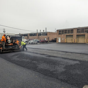 asphalt paving industrial parking lot